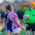 Lindsey Roberts controls the ball off a bounce.(Photo by John Fisken)