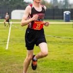 Danny Conlisk runs to 19th place, best among Coupeville boys. (Photo by John Fisken)