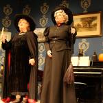 The witched sister act of Nora (Rusty Hendrix) and Connie (Ingrid Schwalbe) delightfully ham it up during the annual family Halloween talent competition.