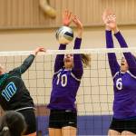 Morgan Pease (10), Payton Parks (6).(Photo by John Fisken)