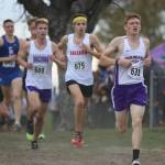 Oak Harbors Dallas Riddle-Stevens (631) runs to 47th place in the state 3A meet Saturday. (Photo by Matt Simms)