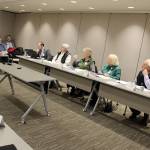 WhidbeyHealth commisioners met in the hospitals new conference room at Mondays board meeting. (Photo by Patricia Guthrie/Whidbey News Group)