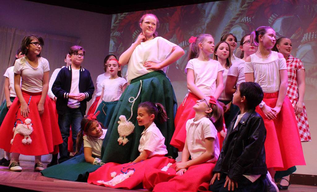 Singing and dancing, 1950s style, are spotlighted in the Whidbey Playhouse show, Jingle Bell Juxebox.