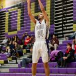 Haven Brown sinks a three-ball on the way to scoring 32 points.(Photo by John Fisken)