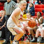 Avalon Renninger looks to attack on offense.(Photo by John Fisken)
