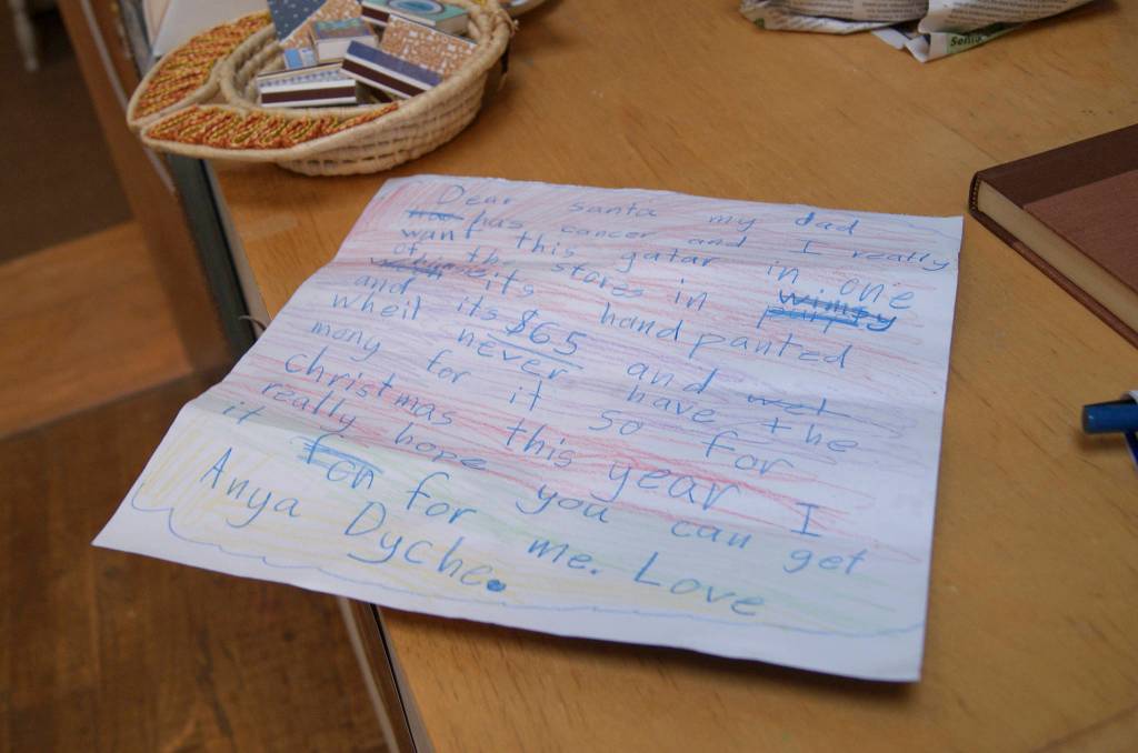 Photo by Maria Matson/Whidbey News Group                                The letter that started it all.