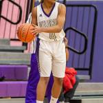 TaShaun Howard looks to inbound the ball against Lynnwood.(Photo by John Fisken)