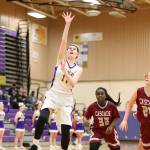 Olivia Waite gets by the Cascade defense for a shot.(Photo by John Fisken)