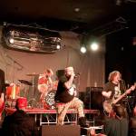 Potbellys current line-up - composed of singer Jason Rodger, singer and bassist Ken Ball, singer and guitarist Christen Ogden, guitarist Joe Neverkwitz and drummer Justin Bone - perform at a gig in Everett in November. Photo provided