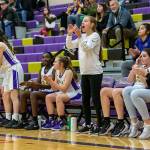 The Oak Harbor reacts to a positive play by the Wildcats. Starters Mirada Wilson (standing center) and Payton Parks (far right) missed the game becasue of injuries. (Photo by John Fisken)