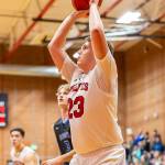 Dane Lucero puts up a jump shot in Fridays game.(Photo by John Fisken)