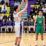 Matt Kelley hits a clutch free throw for the Wildcats.(Photo by John Fisken)