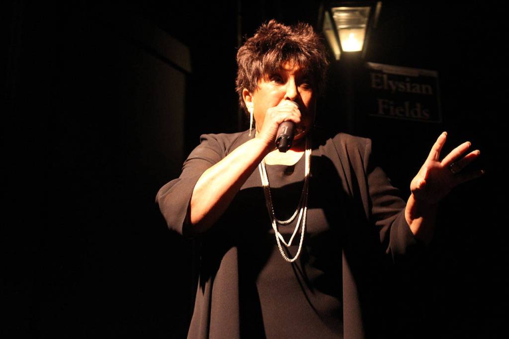 Valetta Faye sings between scene changes, offering an unexpected element to the classic play.