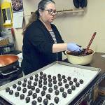 Mona Newbauer, of Sweet Monas Chocolates, is providing some of the confections that will be given out during the Chocolate Walk. (Photo provided)