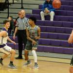 Hap Fakkema referees a high school district game between Anacortes and Lakewood last week. (Photo by Jim Waller/Whidbey News-Times)