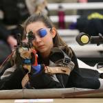 Oak Harbors Alexis Kunze poses for a photo before begining competition Saturday. (Photo by John Fisken)