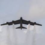 A B-52 Stratofortress takes off during a training mission at Barksdale Air Force Base, Louisiana in October. – U.S. Air Force photo by Airman 1st Class Tessa B. Corrick