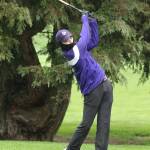 Nate Thompson is among a group of returning starters for the Oak Harbor boys golf team. (Photo by John Fisken)