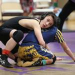 Jason Smith, top, gets ready to start a round.(Photo by John Fisken)