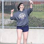 Wildcat Erika Polack returns a shot Tuesday.(Photo by John Fisken)