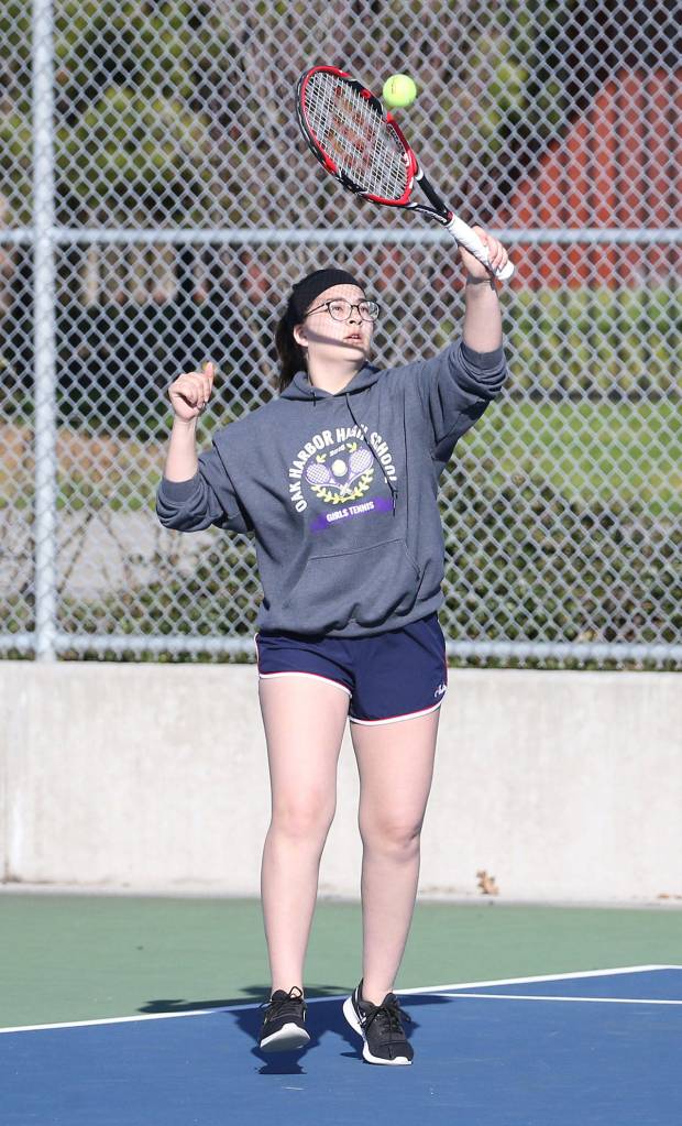 Wildcat Erika Polack returns a shot Tuesday.(Photo by John Fisken)