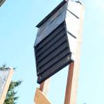 One of the two bat boxes recently installed at Fort Casey.