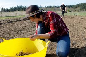 Family brings flowers to Greenbank Farm