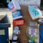 <em>Like all the recycling hubs on Whidbey, only plastic containers marked No. 1 and No. 2 are being accepted. Items continue to be added to this banned signed at Coupevilles Island Recycling center. </em>