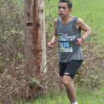 Oak Harbors Willy Mendoza, wearing bib 100, competes in his 100th marathon Sunday. (Photo by Jim Waller/Whidbey News-Times)