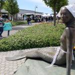 The downtown Oak Harbor mermaid was dressed up Dutch-style for the Holland Happening street fair, which included more than 70 vendors.
