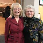 Dottie Sanders, left, and Penny Holland, right, enjoy a trip to the Seattle Art Museum. Holland decided to feature her late friends art at the Whidbey Allied Artists Mothers Day show over the weekend at the Coupeville Rec Hall. Photo provided by Penny Holland