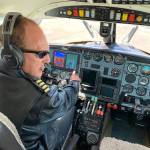 Chris Taylor, a retired Navy pilot, and his wife Helen Taylor recently founded a new flight service out of Whidbey.