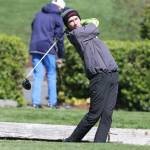 Oak Harbors Nick Krantz, shown here in a match last month, finished 22nd in the state 3A tournament his week. (Photo by John Fisken)