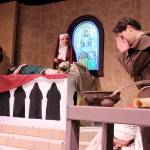 Sibling rivalry ensues  among other tiffs  once Agatha, brillantly played by Jacqueline Davis, appears on the scene in the play, Incorruptible. Shes both a Catholic Sister and sister to Abbot Charles, played by Kevin Wm. Meyer, far left. Caught in the fray is Brother Felix, right, played by Warren Rogers. Lying on the alter, playing a not-so-dead saint, is Diana Collette. Photos by Patricia Guthrie/Whidbey News-Times