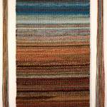 Resting by an Autumn Pond, tapestry wall hanging woven by DM Windwalker Taibi, co-owner of Raven Rocks Gallery, Greenbank Farm.