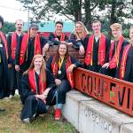 The top 10 Coupeville High School seniors are, (back row, from left) Harris Sinclair, Nikolai Lyngra, Josh Robinson, Teo Keilwitz, Veronica Crownover, Jakobi Baumann, Jaschon Baumann, Dane Lucero and (front row, left) Peytin Vondrak and Sarah Wright. Photo provided