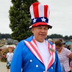 Uncle Sam, or Don Torcaso, said he had a good time Thursday at the Oak Harbor parade.