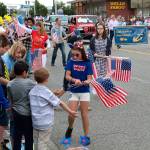 There were no shortages of flags at Oak Harbors parade.