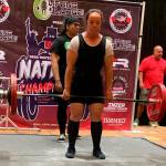 Sherry Phay competes in the dead lift at the national tournament last weekend. (Photo by Sofia Phay)