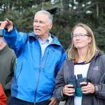 A whale of a friend: Gov. Jay Inslee praises efforts to save marine creatures, add viewing site on Whidbey Island