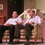 Photo by Laura Guido/Whidbey News-Times                                Chris Kehoe, left, and Ethan Webb, bicker as brothers Stanley and Eugene Jerome in Broadway Bound at Whidbey Playhouse.
