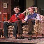 Photo by Laura Guido/Whidbey News-Times                                The curmudgeonly socialist grandfather Ben, played by Ben Honeycutt, lectures his wisecracking grandson Eugene Jerome, played by Ethan Webb, in Whidbey Playhouses production of Broadway Bound.