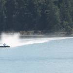 Hydros head into the turn during one of Sundays heats. (Photo by Jim Waller/Whidbey News-Times)