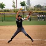Oak Harbors Macy Oliver fires a pitch for the Snohomish Shock this summer. (Provided photo)