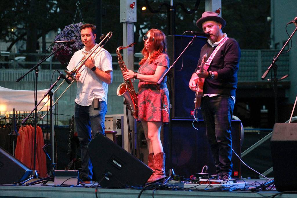 The Paperboys play on the Peoples Bank stage.