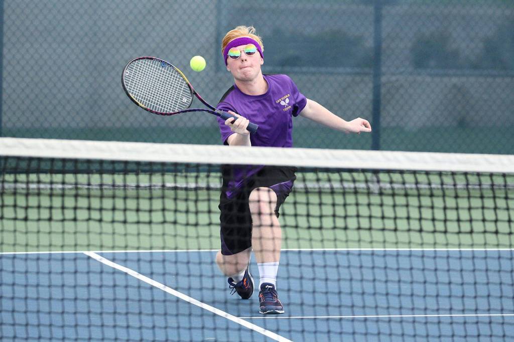 Kyle Brown hustles to the net.(Photo by John Fisken)