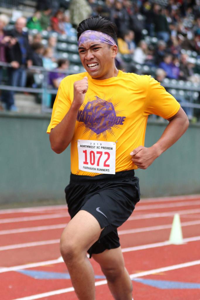 Oak Harbors Anthony Herrera. (Photo by John Fisken)