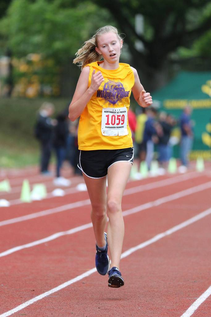 Oak Harbors Courtney VanGiesen. (Photo by John Fisken)