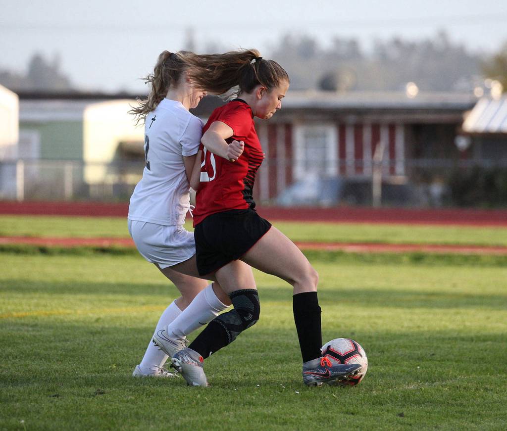 Kyra Williams, left, and Sophia Martin.(Photo by John Fisken)