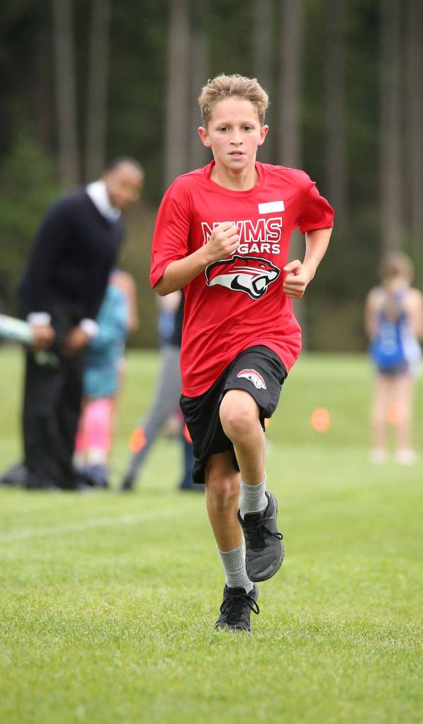 Cayden Hartman, eighth place, seventh-grade boys.(Photo by John Fisken)